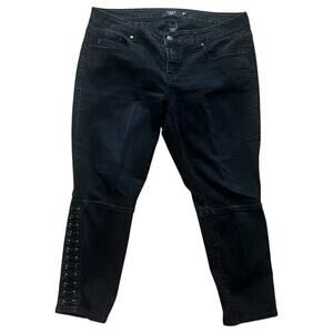 Torrid‎ Women’s Skinny Jeans Ankle Lace Black Size 16R
